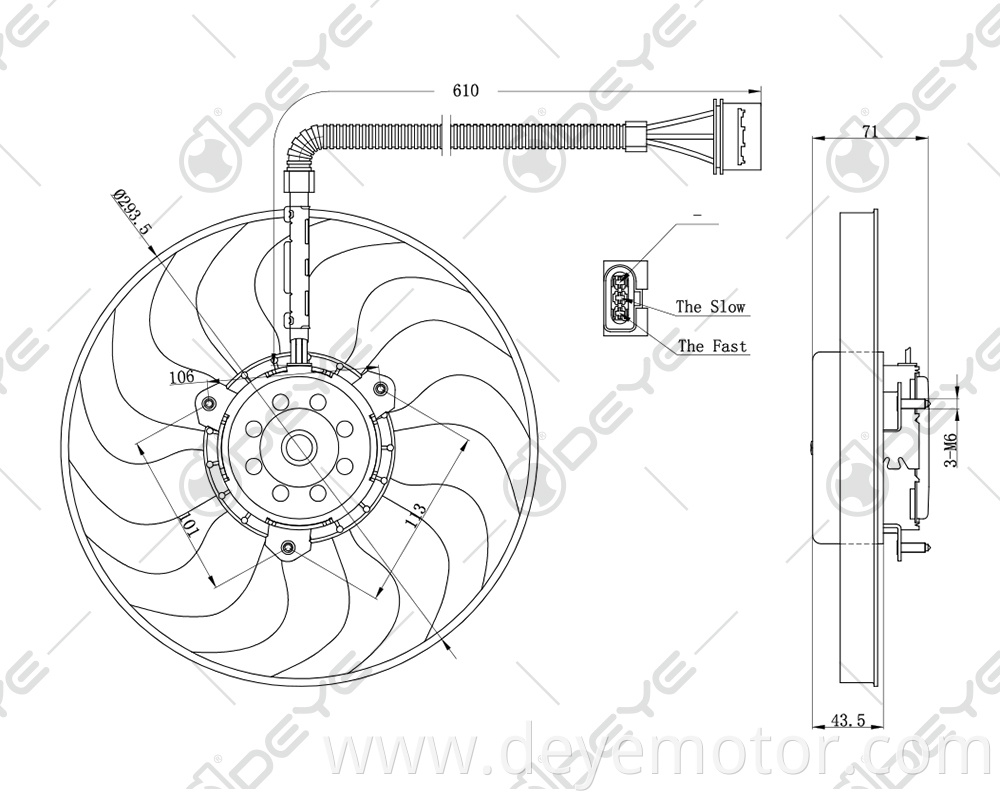 1J0959455R radiator cooling fan motor 12v for A3 TT VW GOLF NEW BEETLE JETTA BORA SEAT TOLEDO